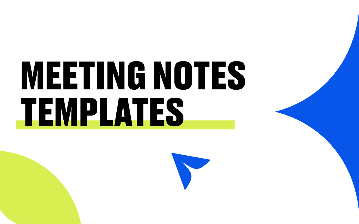 Meeting Notes Templates